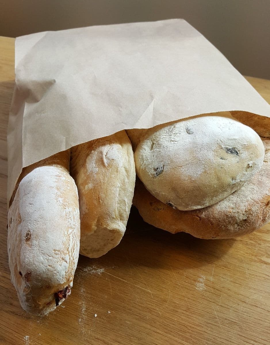 250 x Gusseted Kraft Paper Artisan Bread Bags