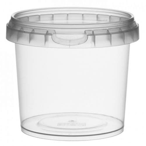 1288 x 90ml Round Tamper Evident Containers and Lids