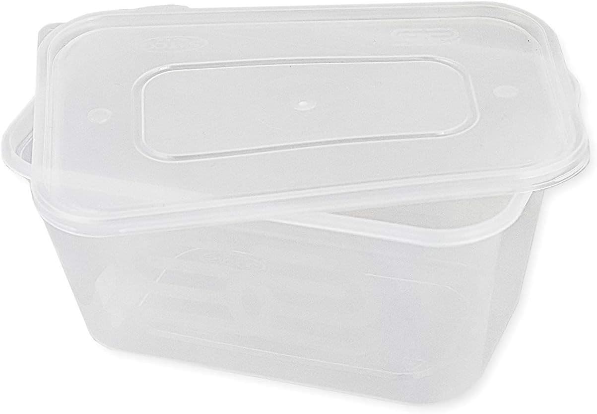 25 x Microwavable 1000ml Containers & Lids