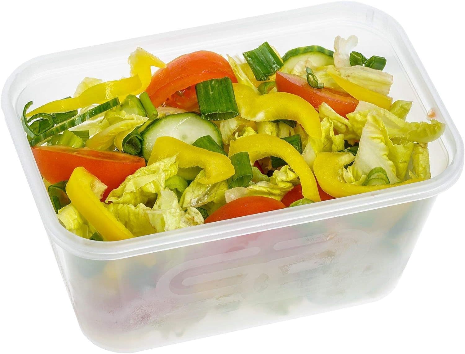 25 x Microwavable 1000ml Containers & Lids