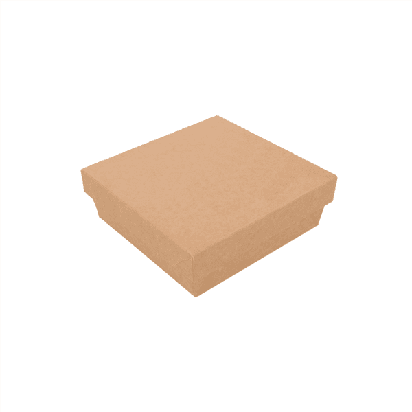 Small Kraft Brown Nano Fluted Boxes 14 x 14 5cm